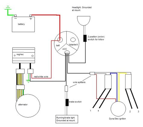 Simple honda chopper wiring