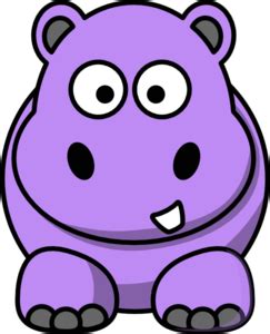 Cartoon Hippo Clip Art at Clker.com - vector clip art online, royalty ...