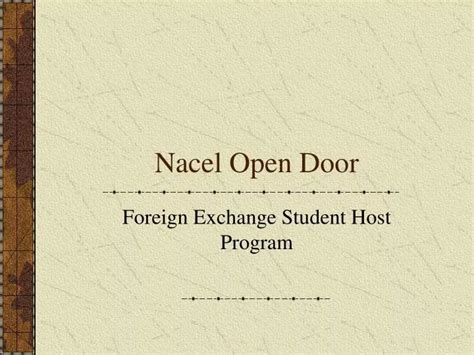 PPT - Nacel Open Door PowerPoint Presentation, free download - ID:5802005