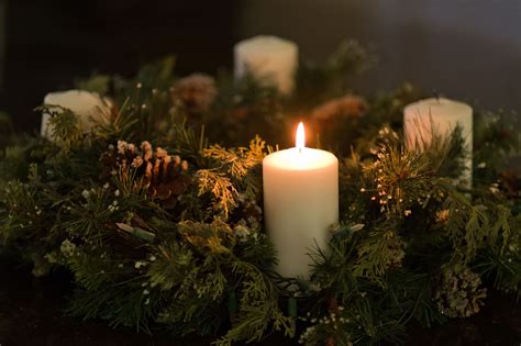 First Sunday of Advent with the First Candle Lit | Candles, Advent, First sunday of advent