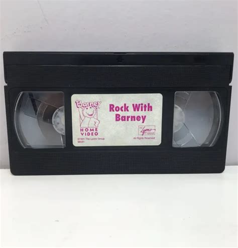 BARNEY & FRIENDS Rock With Barney VHS Video Tape Only VTG Sing Along Songs RARE! EUR 5,28 ...