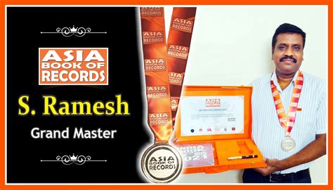 Grand Master – S. Ramesh – Asia Book of Records