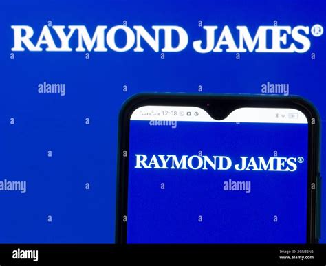 In this photo illustration Raymond James Financial logo seen displayed on a smartphone Stock ...