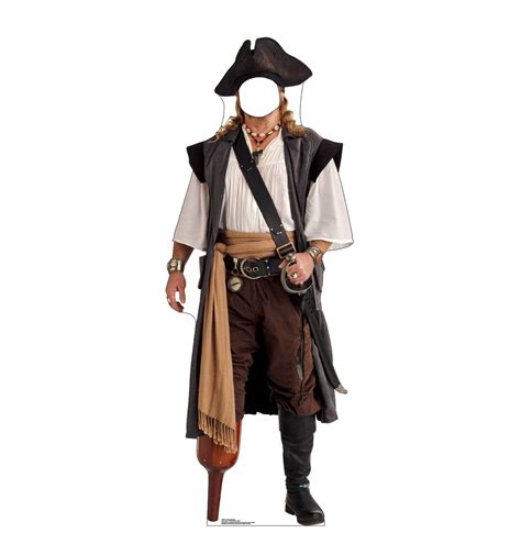 Buy Cardboard People Pirate Peg Leg Stand-in Life Size Cardboard Cutout ...