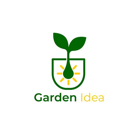 Garden idea logo design 7410290 Vector Art at Vecteezy