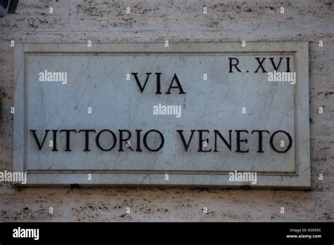 Italy Rome Via Veneto Stock Photo - Alamy