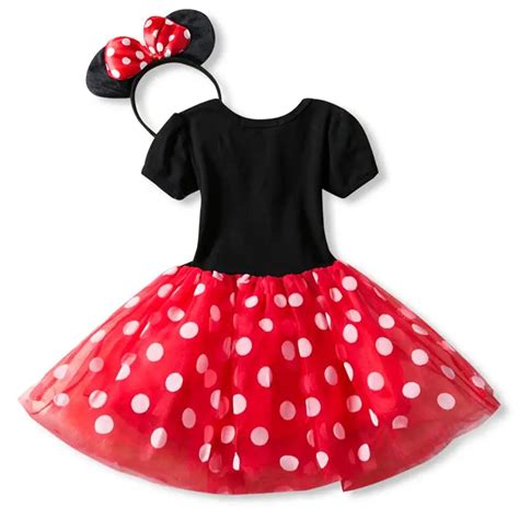 Fancy Kids Dresses for Girls Birthday Halloween Cosplay Minnie Mouse Dress Up Kid Costume Baby ...