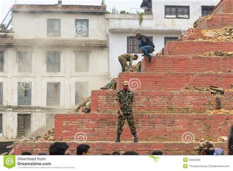 Nepal Earthquake in Kathmandu Editorial Stock Image - Image of building ...