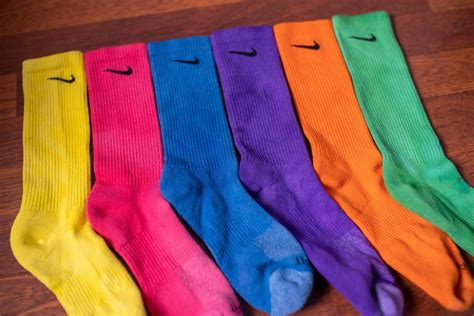 Nike Tie Dye Multi-colored Socks 1-6 PAIR Bundle Yellow | Etsy