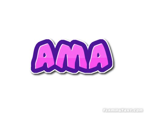 Ama ロゴ | フレーミングテキストからの無料の名前デザインツール