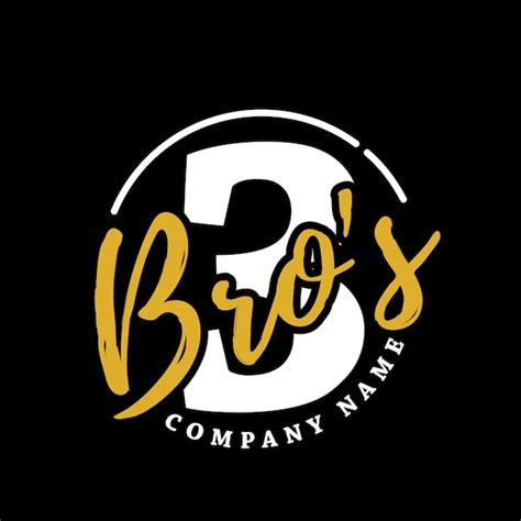 Premium Vector | A logo for brothers company that is on a black background