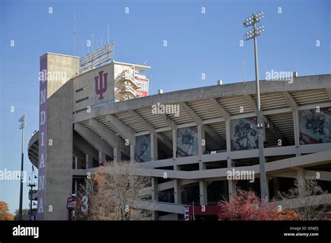 Memorial Stadium at Indiana University in Bloomington, Indiana Stock ...