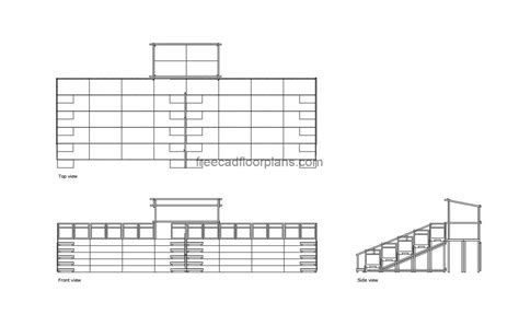 Bleachers - Free CAD Drawings