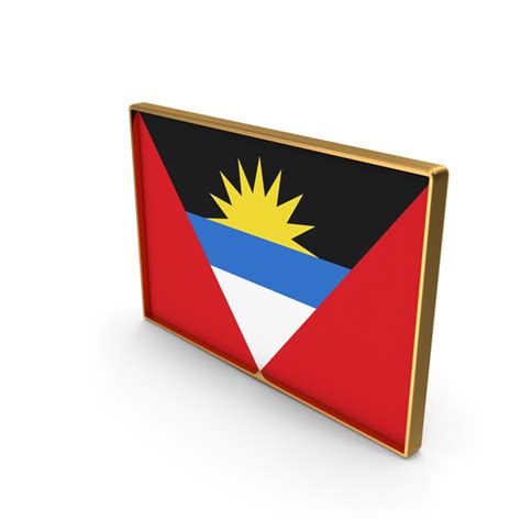 Antigua Barbuda Country Flag In Rectangle Golden Frame PNG Images & PSDs for Download ...