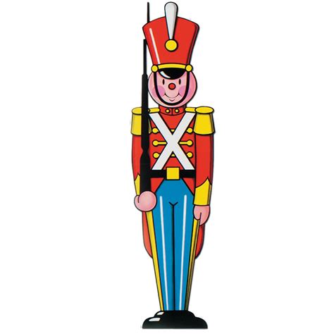 Pack of 24 Double Sided Toy Soldier Cutout Christmas Decorations 3 ...