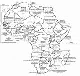 Map Of Africa Coloring Page  sketch template