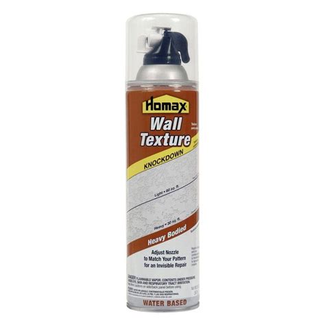 Homax 20 oz. Wall Knockdown Water Based Spray Texture-4065-06 - The Home Depot