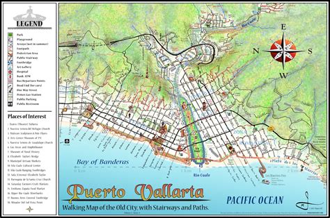 Mapa Jeff Cartography: Puerto Vallarta Walking Map, Edition 2