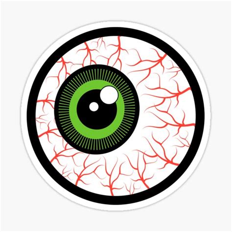 "Eyeball - Crazy Eye - Cartoon" Sticker for Sale by ArtxcL | Redbubble