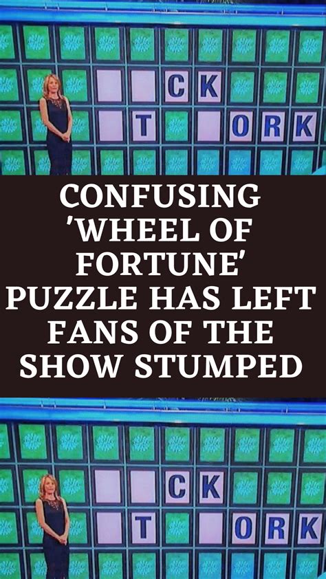 Confusing 'Wheel Of Fortune' Puzzle Has Left Fans Of The Show Stumped ...