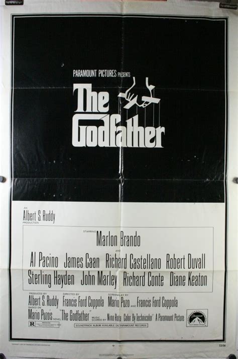 GODFATHER, Original Al Pacino 1 sheet Mafia Movie Poster For Sale - Original Vintage Movie Posters