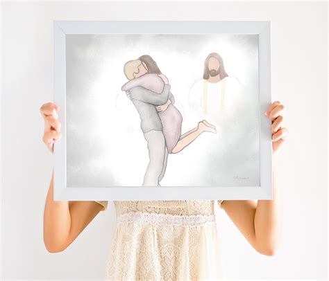 First Day in Heaven Painting Picture Jesus Jesus Picture - Etsy