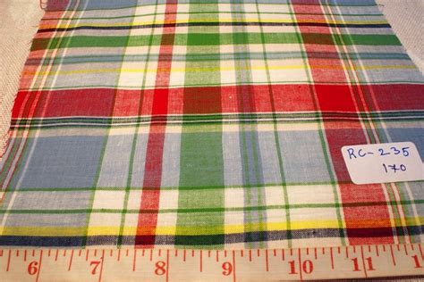 Madras plaid, madras fabric, preppy plaid or Madras - MADRAS FABRIC