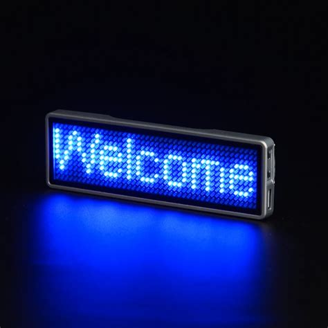 led name badge name tag LED Name Badge Digital display digital badge Scrolling LED Badge ...