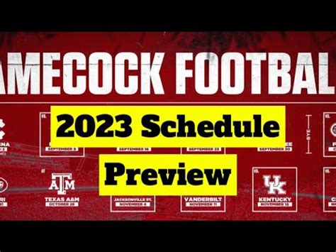 2023 South Carolina Gamecocks schedule preview and breakdown - YouTube