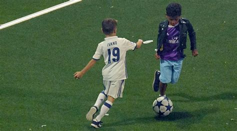 Runs in the family! Cristiano Ronaldo Jr displays dazzling dribbling ...