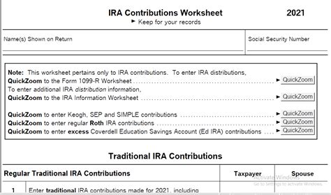 Entering IRA contributions in a 1040 return in ProSeries