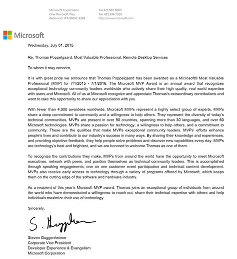 Microsoft Most valuable professional MVP award - Poppelgaard.com