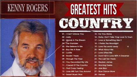 Greatest Hits Kenny Rogers Songs Of All Time - The Best Country Songs ...