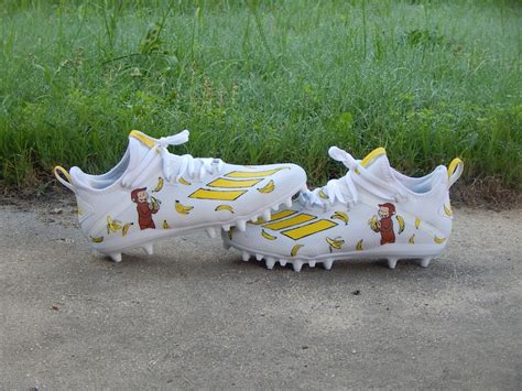 Youth Custom Cleats Curious Monkey - Etsy