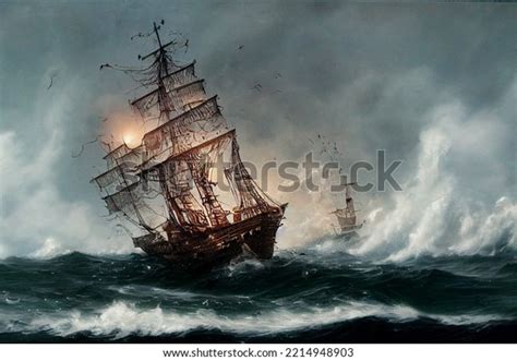 Pirate Ship Sailing Sunset: Over 1,869 Royalty-Free Licensable Stock ...