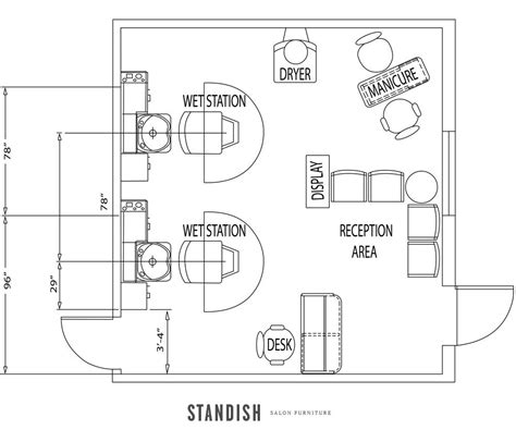 5 Amazing Salon Floor Plan Designs | Small hair salon, Hair salon design, Small salon designs