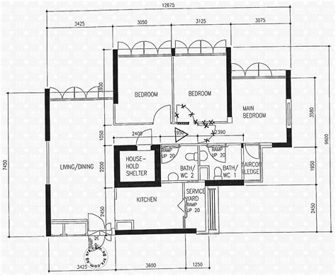 Hdb 5 Room Flat Floor Plan - floorplans.click