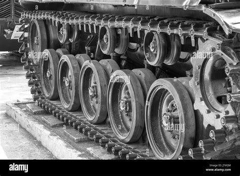 Army tank wheels Black and White Stock Photos & Images - Alamy