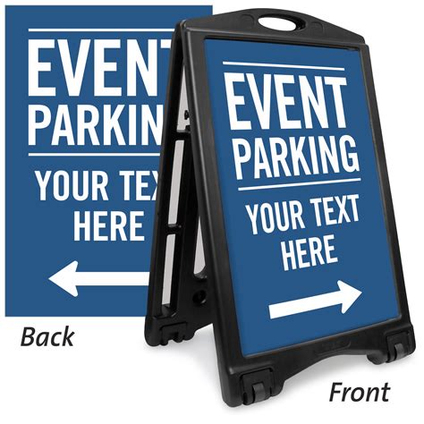 Custom BigBoss A-Frame Signs for Parking Lots