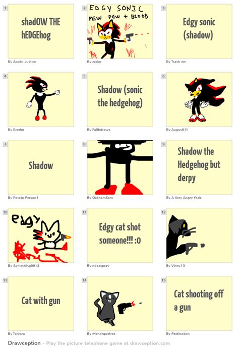 shadOW THE hEDGEhog - Drawception