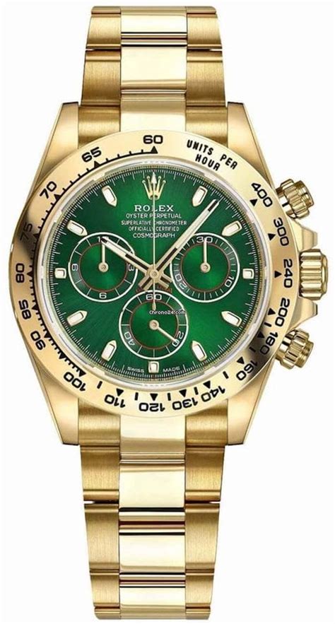 Rolex Daytona Green Dial for $97,769 for sale from a Trusted Seller on Chrono24