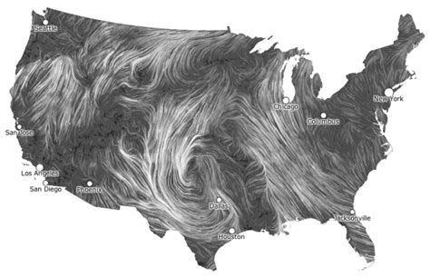 Live Wind Map Shows Flow Patterns – FlowingData