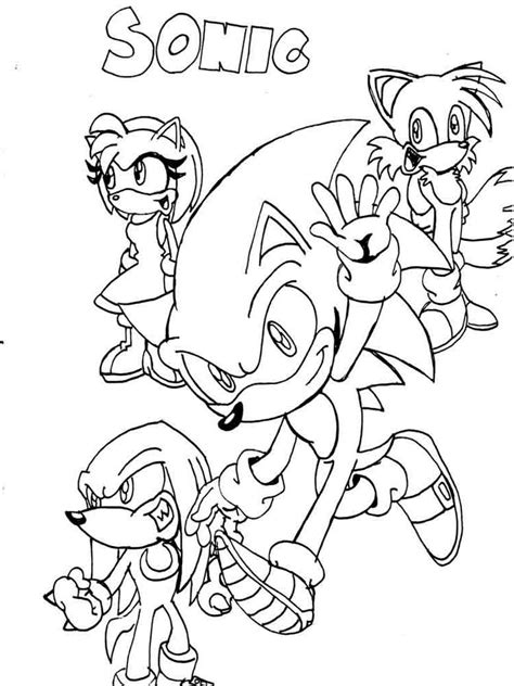 Sonic Family Coloring Pages Coloring Pages