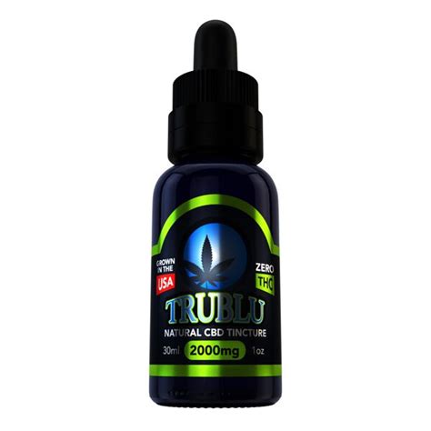 Blue Moon Hemp TRU BLU NATURAL – CBD TINCTURE 2000MG