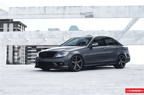 Black is the New Black: Mercedes C-Class AMG Fitted With Vossen Rims ...