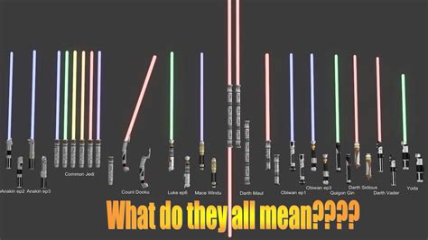 Star wars all lightsaber colors - pandabery