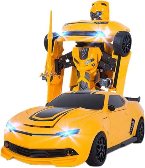 Krypton Transformers Bumblebee Autobots One Button To deformation Remote control Car 1:14 ...