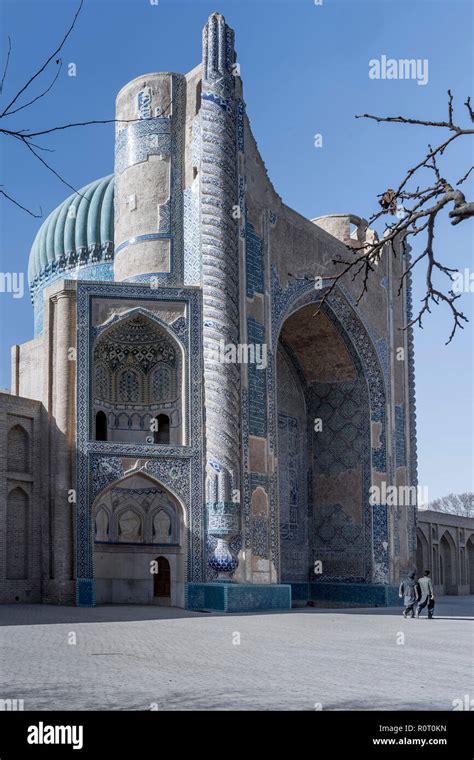 The Green Mosque (Masjid Sabz), Balkh city, Balkh Province, North ...