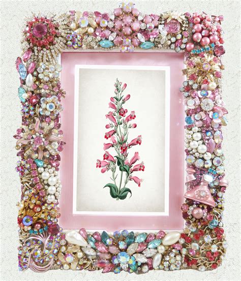 Dazzling Jeweled Picture Frame Bling Pink Unique Vintage | Etsy | Jeweled picture frame, Jeweled ...