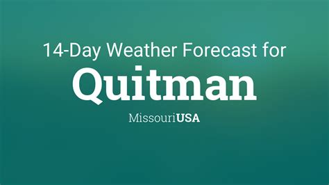 Quitman, Missouri, USA 14 day weather forecast